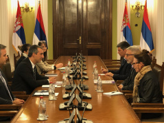 23 September 2022 National Assembly Speaker Dr Vladimir Orlic in meeting with the Ambassador of the Republic of France H.E. Pierre Cochard